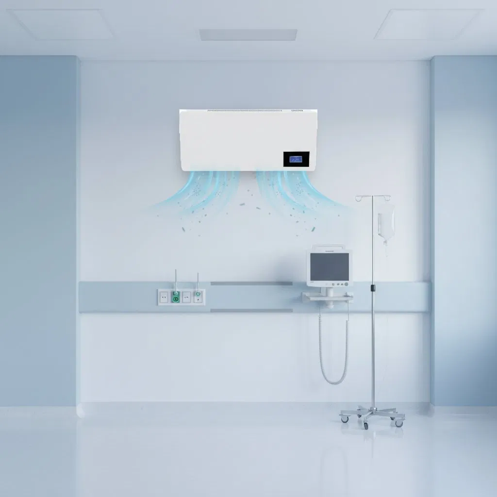 Desinfetante Esterilizador de Ar Médico Montado na Parede - Alta Eficiência na Esterilização do Ar para Cuidados de Saúde e Espaços Públicos