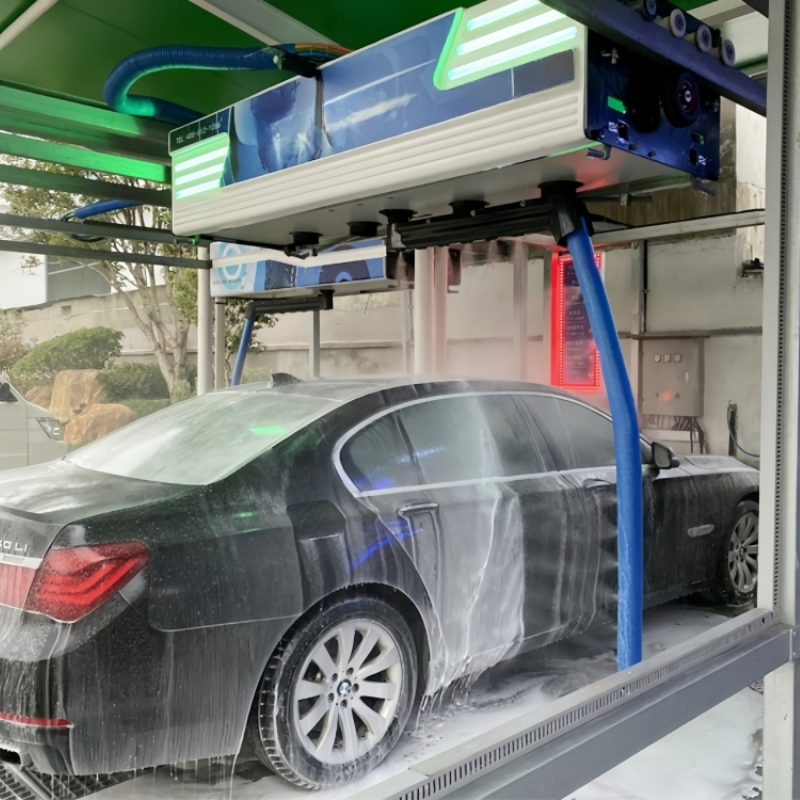 Máquina de Lavagem de Carros Automática Sem Toque Comercial com Serviço de Secagem a Ar na Área