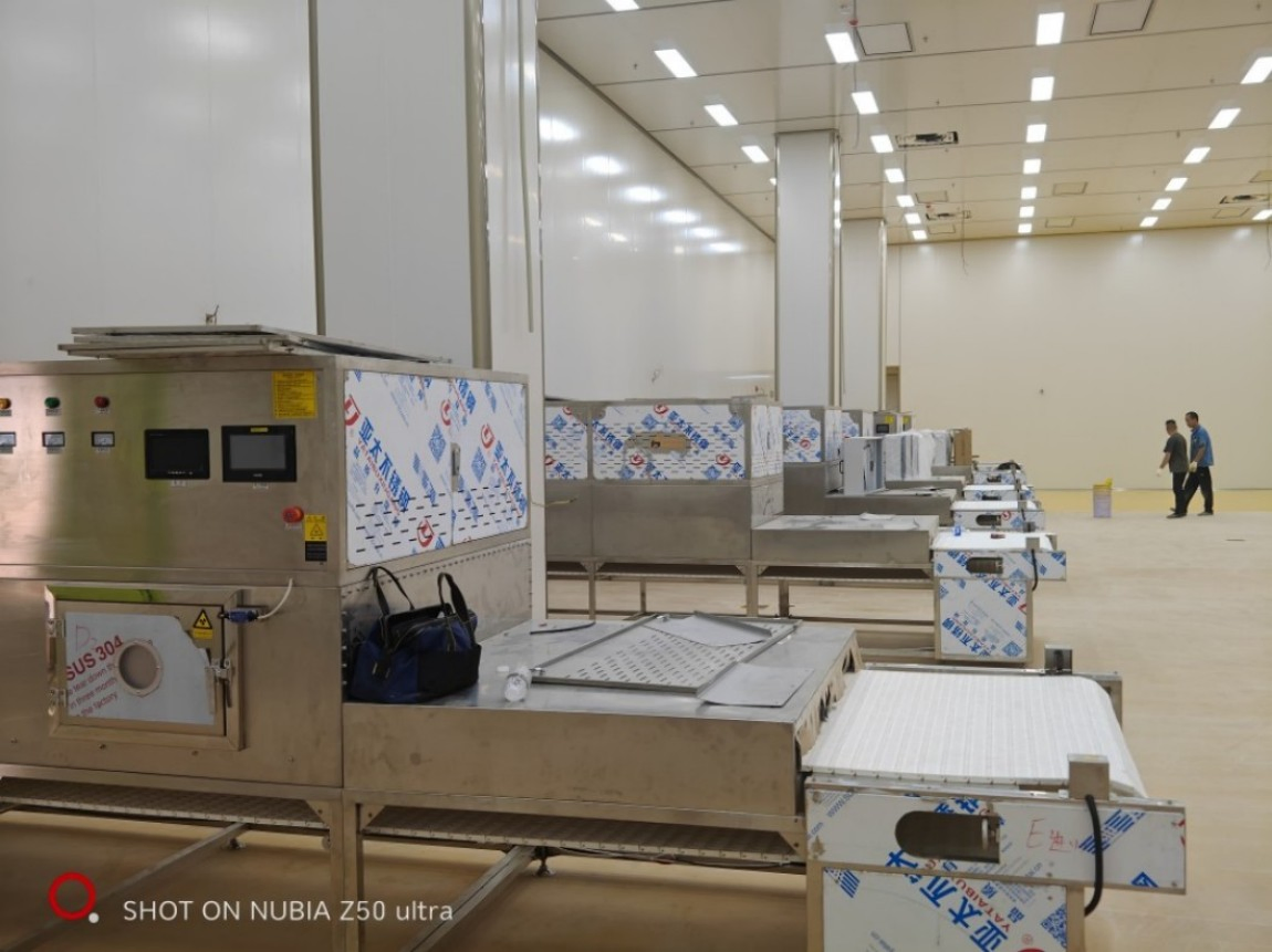 Máquina Automática de Secagem e Esterilização de Pão por Micro-ondas, Secador Elétrico de Ar para Alimentos, Equipamento de Secagem por Micro-ondas