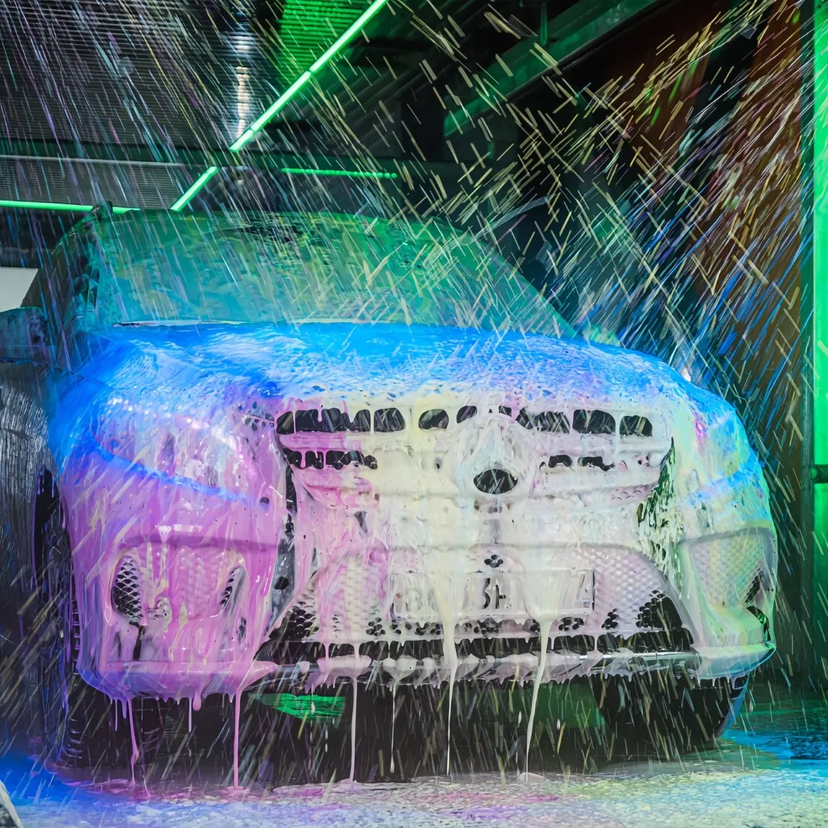 360 Máquina de Lavar Carro Inteligente e Automática com Limpeza Self Cleaning e Secagem a Ar Touchless 24 Hours*7