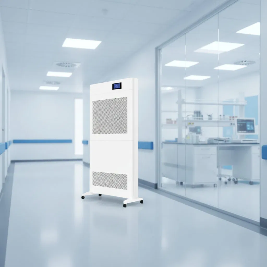 Tela Avançada de Desinfecção de Ar por Plasma para Hospitais e Laboratórios