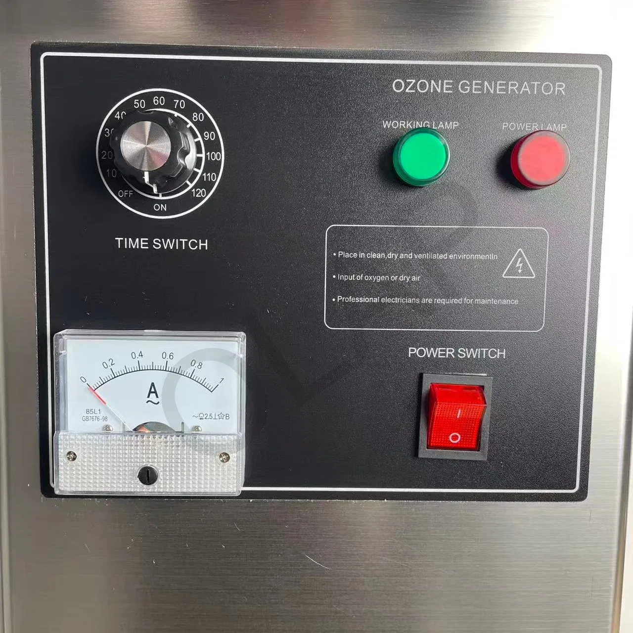 Gerador de Ozônio Móvel de Duplo Propósito 20g/H Esterilizador Industrial de Ar e Água Máquina de Desinfecção Portátil para Hotel Hospital