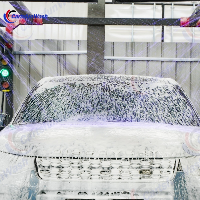 Máquina de Lavagem de Carros Comercial Sem Contato, Totalmente Automática, com Secagem a Ar e Sistema Inteligente de Reconhecimento de Veículos