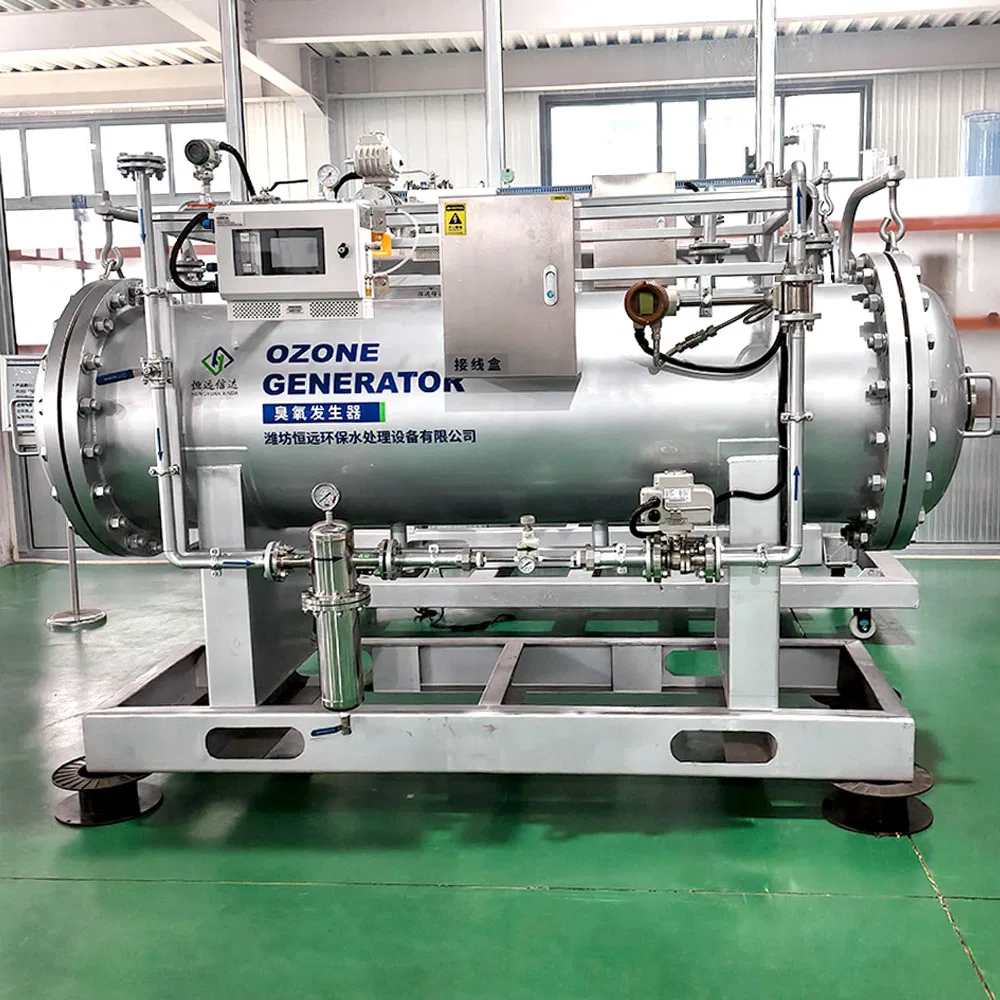 Máquina Geradora de Ozônio em Aço Carbono para Desinfecção de Esgoto O3 Fonte de Ar e Oxigênio Disponíveis Esterilizador de Águas Residuais