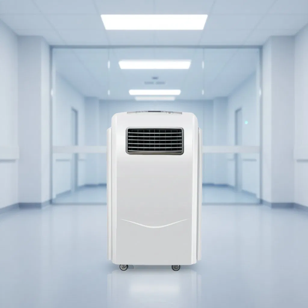 Desinfetante de Ar Médico com Plasma Móvel - Esterilizador de Ar Portátil 99.9% para Hospitais, Clínicas, Laboratórios e Espaços Públicos