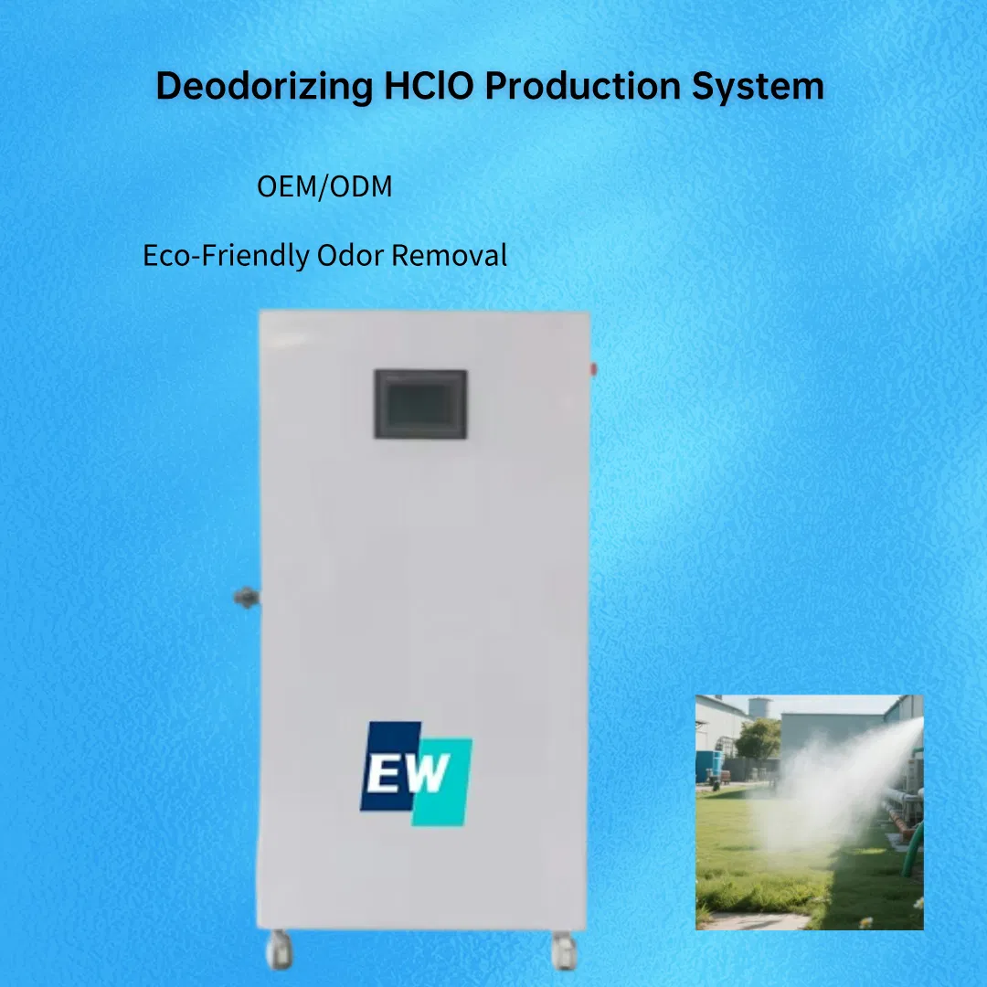 500L 100ppm Fabricante Unidade de Desodorização Móvel Hocl Gerador de Ácido Hipocloroso
