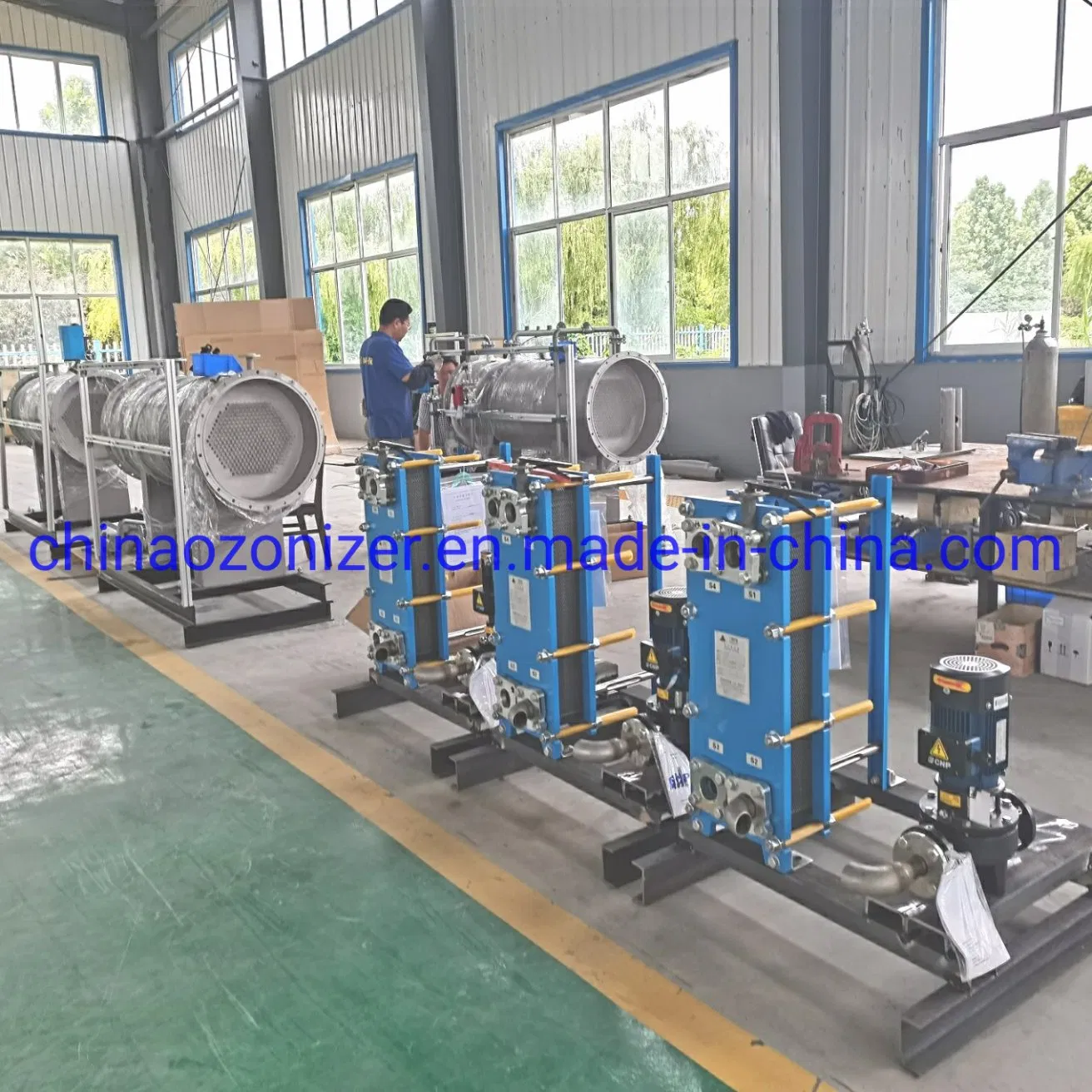 Equipamento de Desinfecção por Ozônio Refrigerado a Água Comercial para a Indústria de Semicondutores, Aquicultura, Purificação Hospitalar e Tratamento de Gás Residual