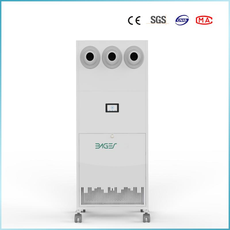 Hospital Comercial 1500 M3/H Contra Bactérias 99.99% Esterilizador de Ar UVC Desinfecção Sistema de Ventilação de Pressão Negativa