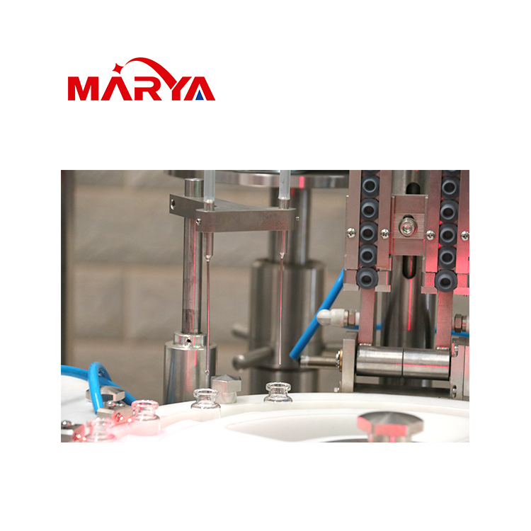 Máquina de Produção de Enchimento de Líquidos em Vial Otimizada pela Marya com Sistemas de Esterilização por Ar Quente e Injeção de Nitrogênio Pré/Pós