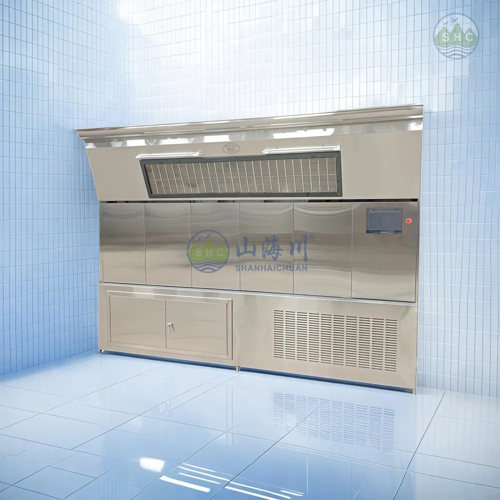 Sistema de Desinfecção de Ar de Alto Fluxo para Grandes Crematórios e Áreas de Processamento em Casas de Funeral