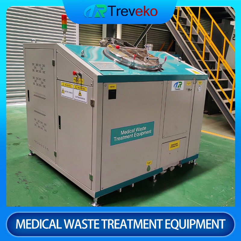Sistema de Desinfecção e Tratamento de Resíduos Médicos Hospitalares por Micro-ondas e Autoclave com Triturador