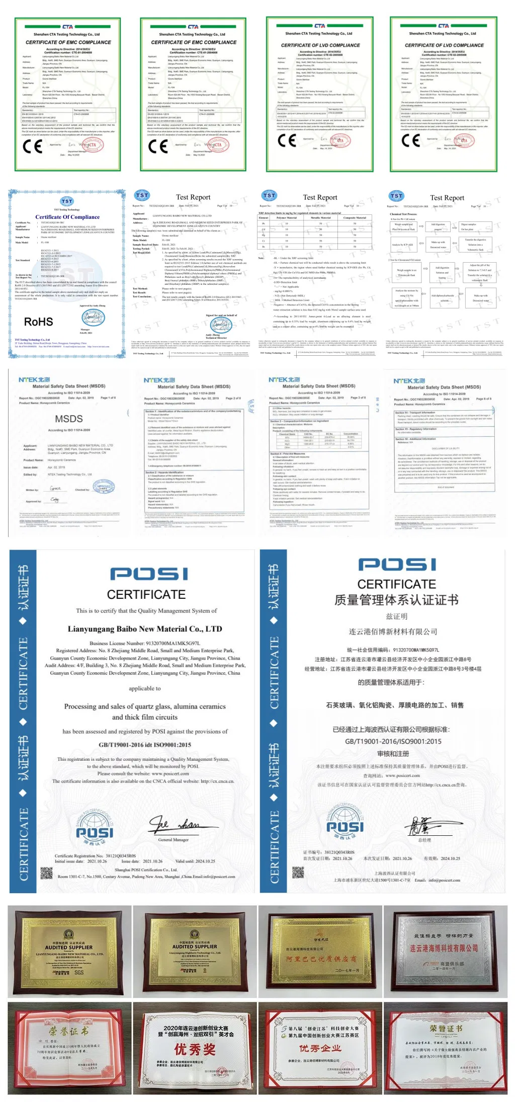 Certificados de Qualidade