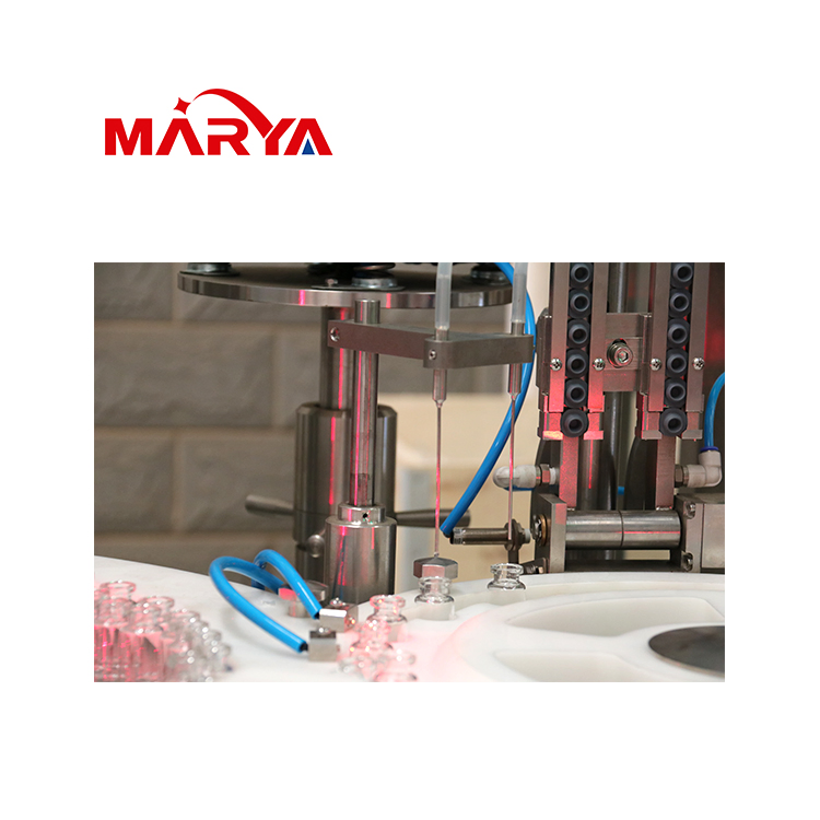 Máquina de Produção de Enchimento de Líquidos em Vial Otimizada pela Marya com Sistemas de Esterilização por Ar Quente e Injeção de Nitrogênio Pré/Pós