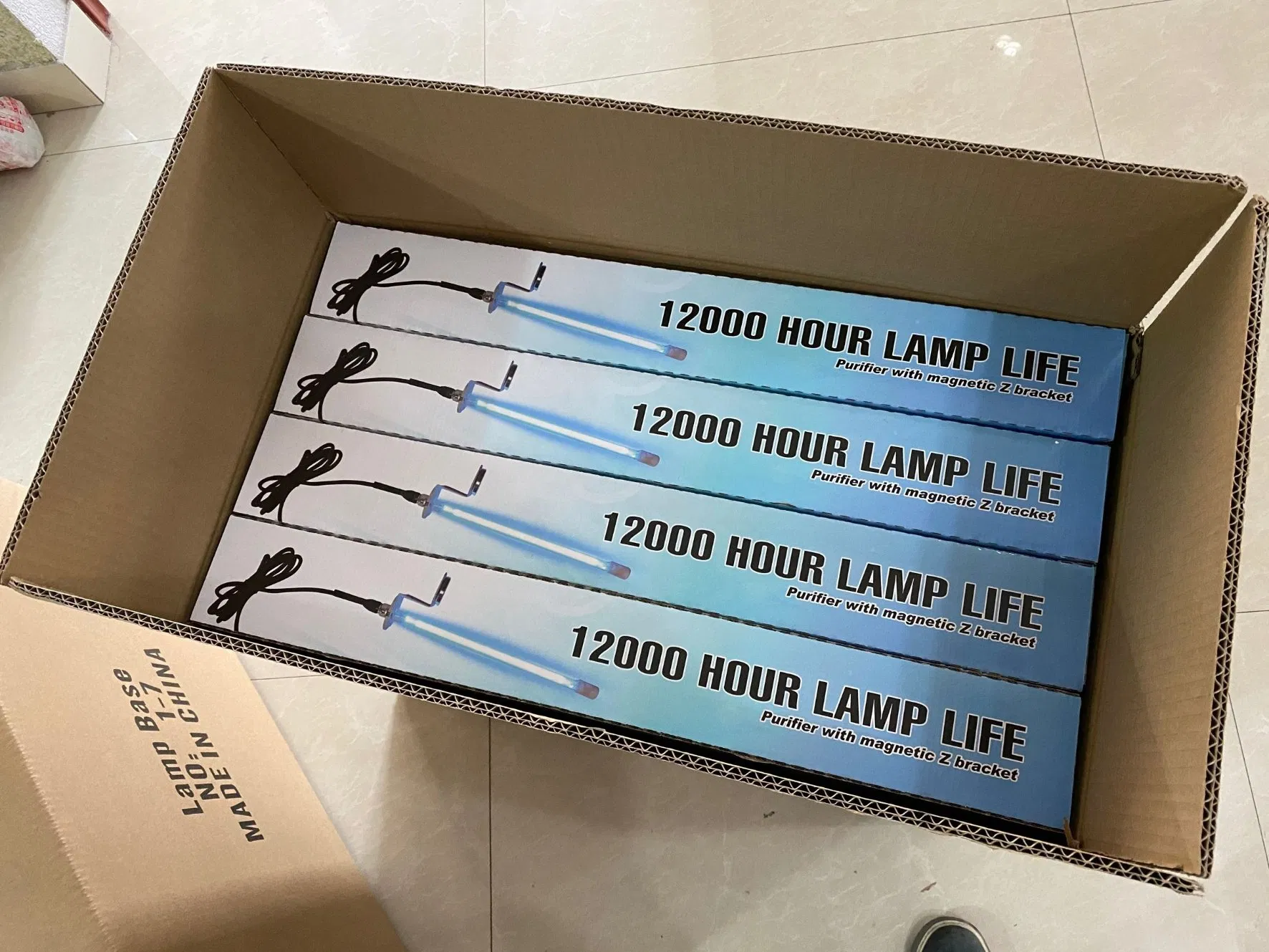 Luzes UV para Sistema HVAC AC para Sistema HVAC Lâmpada de Tubo Bobina Purificador de Ar 24V 14 Polegada com Montagem Magnética para Ar Condicionado
