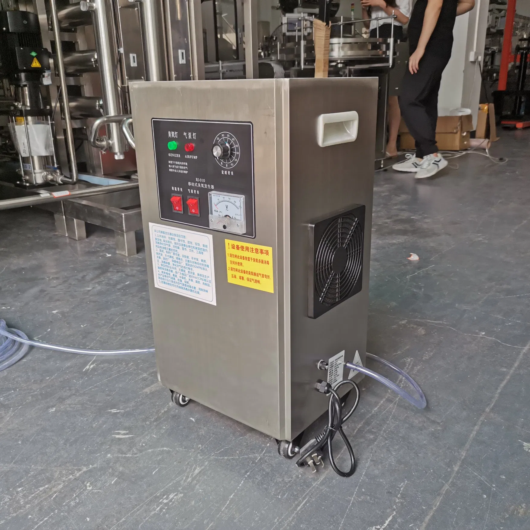 Gerador de Ozônio Móvel Pequeno Honemix Purificador de Água Equipamento de Tratamento de Água para Piscina