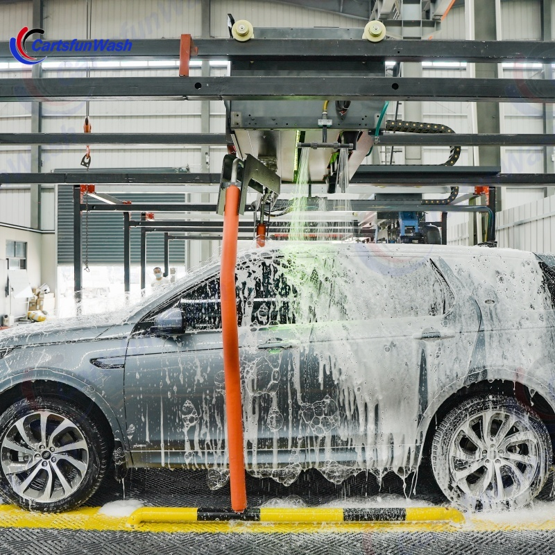 Máquina de Lavagem de Carros Comercial Sem Contato, Totalmente Automática, com Secagem a Ar e Sistema Inteligente de Reconhecimento de Veículos