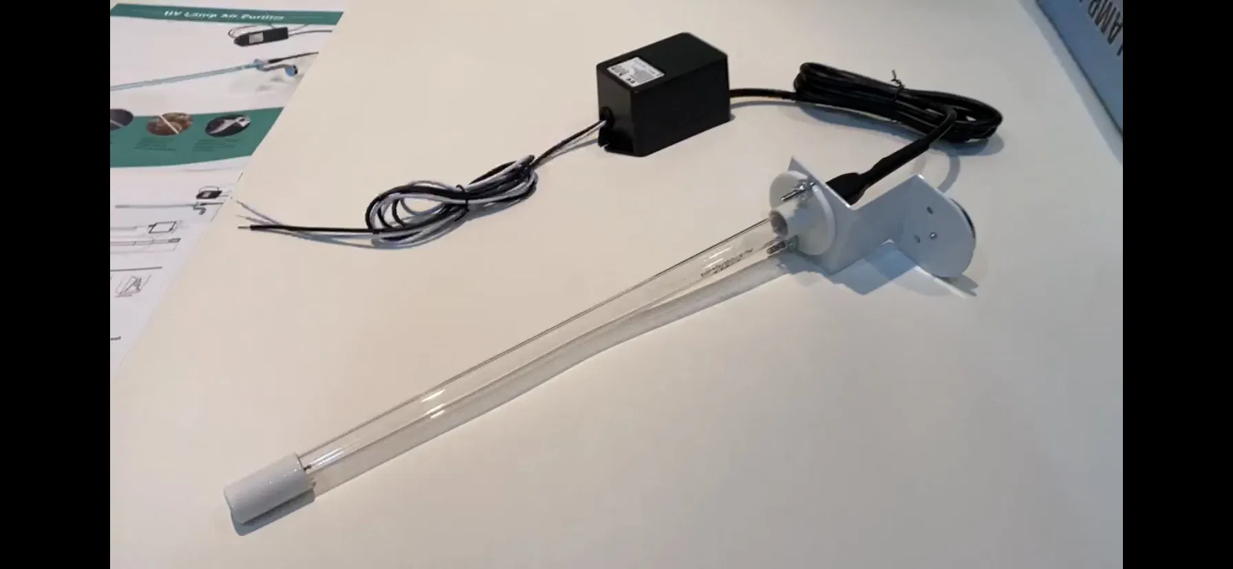 Luzes UV para Sistema HVAC AC para Sistema HVAC Lâmpada de Tubo Bobina Purificador de Ar 24V 14 Polegada com Montagem Magnética para Ar Condicionado