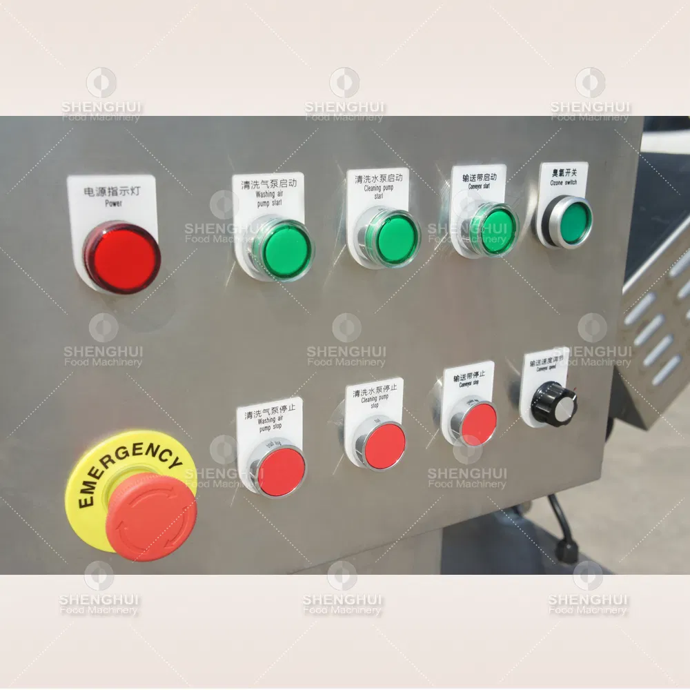 Máquina de Lavagem de Legumes com Desinfecção Automática por Ozônio, Máquina de Limpeza de Frutas com Bolhas de Ar