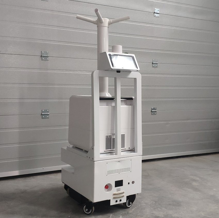 Robô de Desinfecção (Versão Atomizadora Inteligente): Pulverização Automática Móvel, Esterilização e Desinfecção de Alta Eficiência, Cenários Flexíveis
