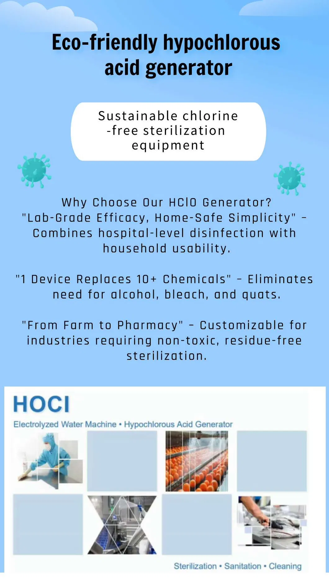 Produção HClO