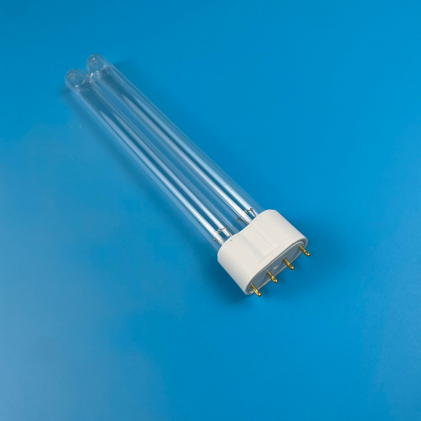 Sailon 185nm/254nm 18W Lâmpada UV-C para Morte de Vírus, Germes e Fungos G23/2g11 Pl18W Lâmpada UVC em Forma de H para Ar Condicionado