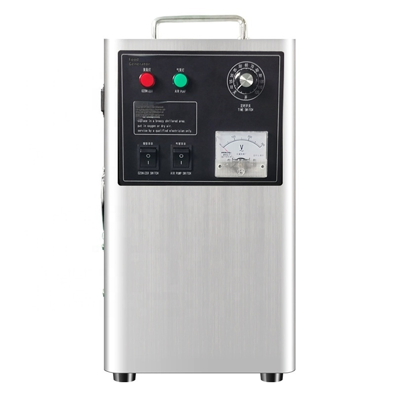 10g/H Portátil tratamento de água em aço inoxidável Equipamento de desinfecção gerador de ozono Máquina