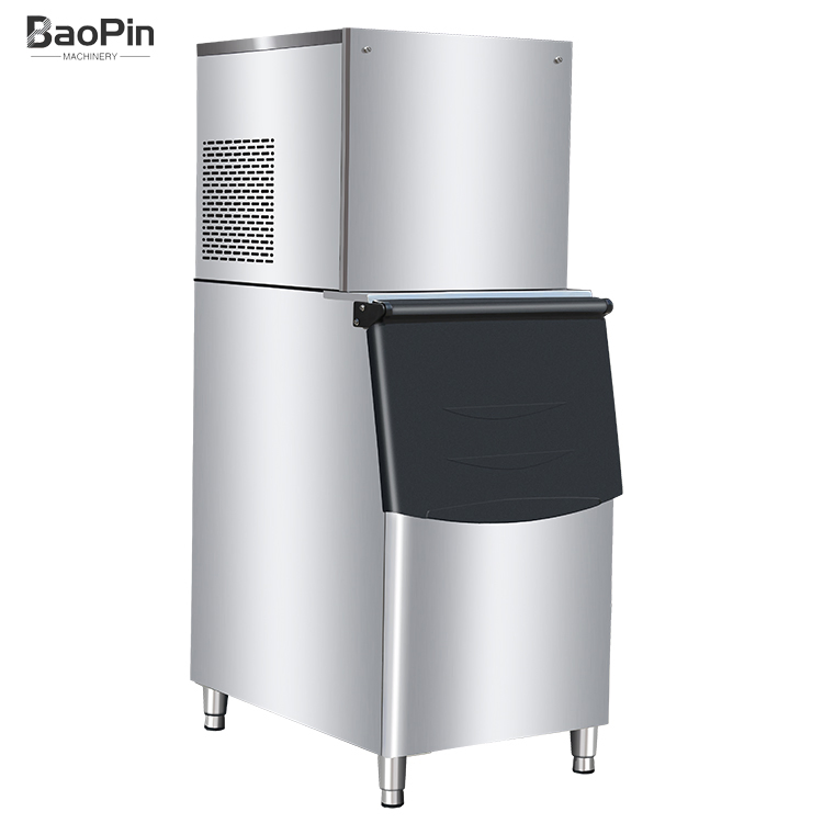 Distribuidor de Luz de Desinfecção LED Automática Design Comercial Fashion Máquina de Fazer Cubos de Gelo para Bar e Venda de Gelo 500kg