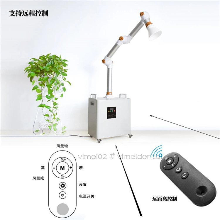 Purificador de Ar Médico Dental Extrator Máquina de Sucção de Aerossóis Cirúrgicos Orais Sistema de Desinfecção UVC Externo
