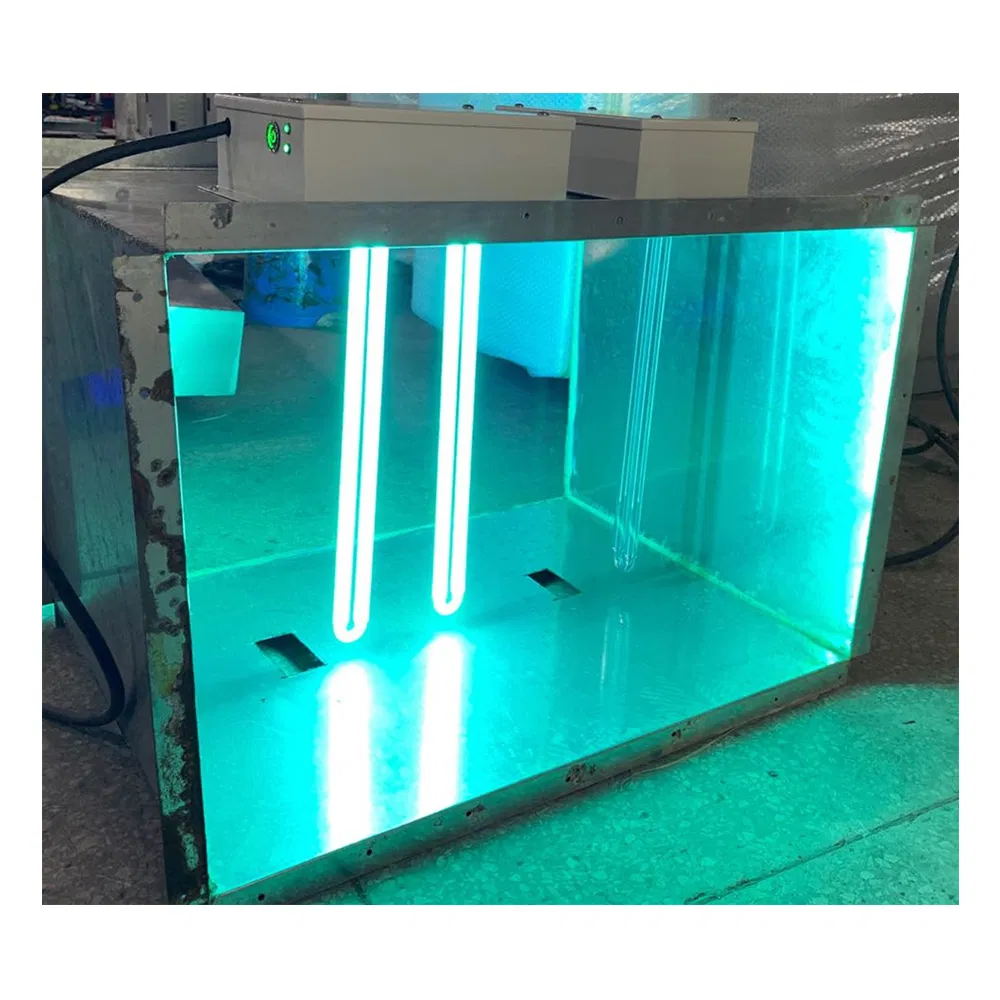 Capô UV com lâmpada UVC sistema de filtração de exaustão de cozinha para desinfecção do ar