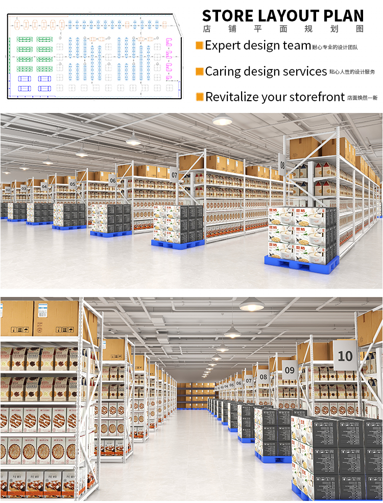 Supermarket Shelf and Storage Rack Display 12