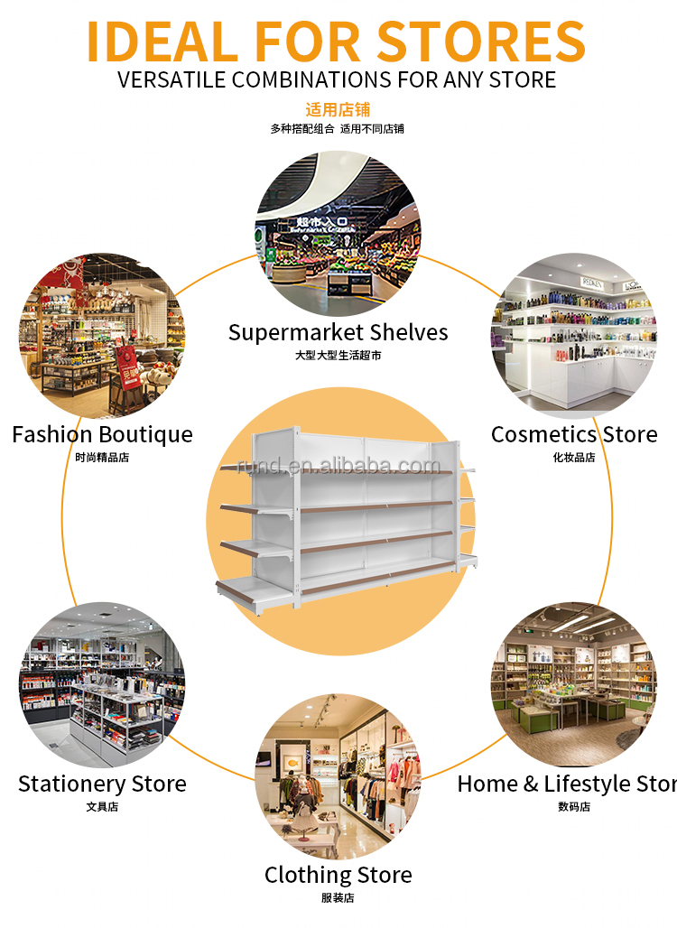 Customized Convenience Store & Supermarket Grocery Shelving System
