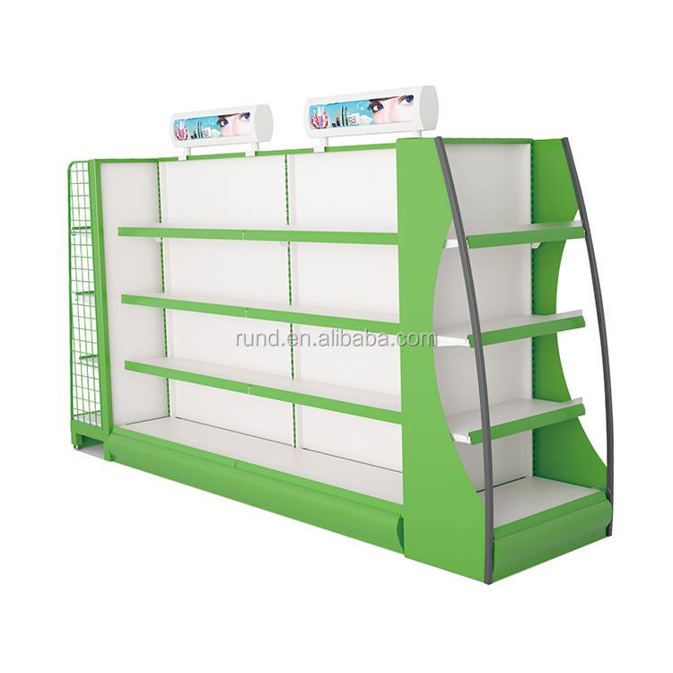 Hot Sale Gondola Shelving Supermarket Shelf Shop Display Shelf Metallic Light Duty History Customized StoreEstantes Comerciales