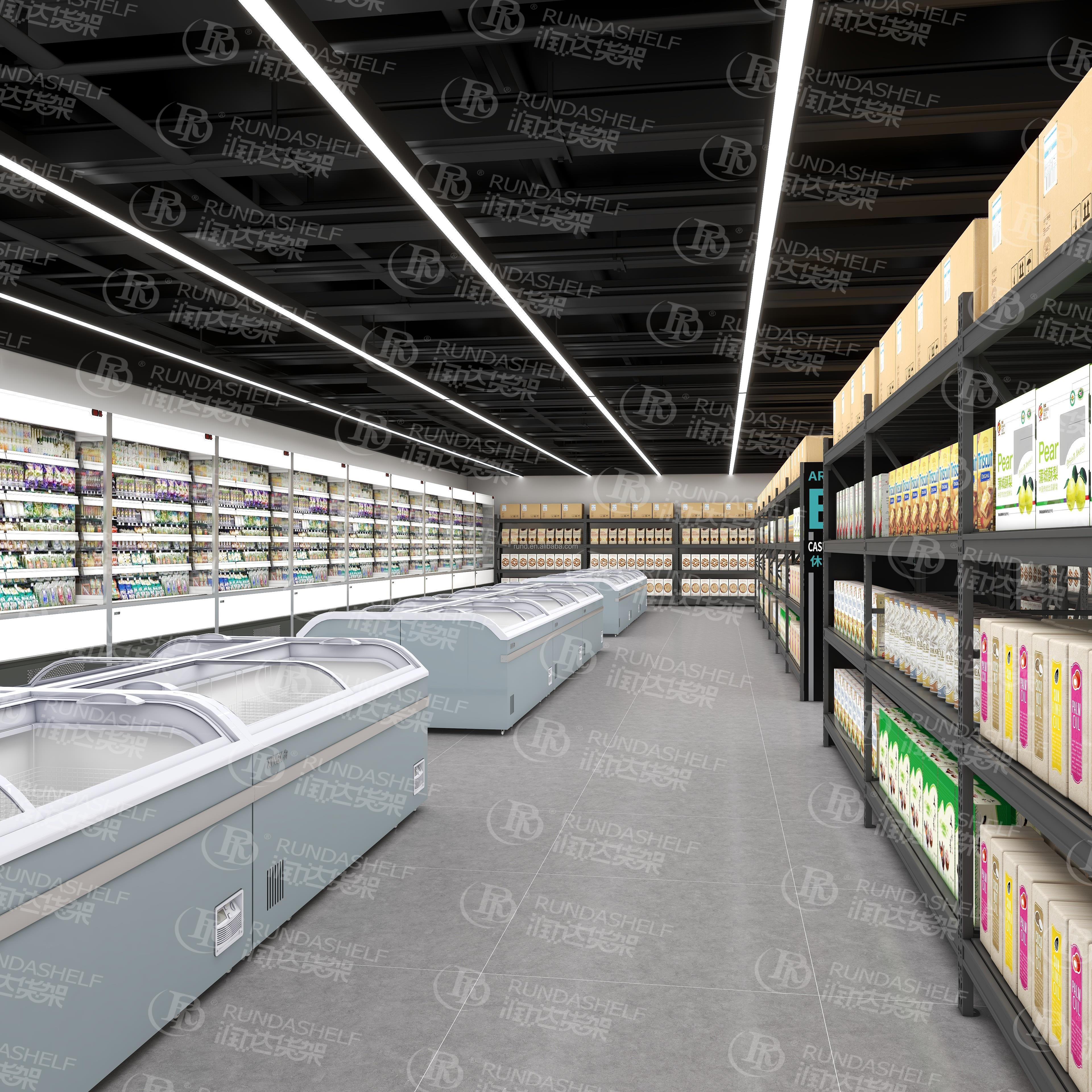 Heavy-Duty Powder Coated Steel Stacking Racks Industrial Unit Storage Warehouse Metal Shelving System Bolt Packaged Carton