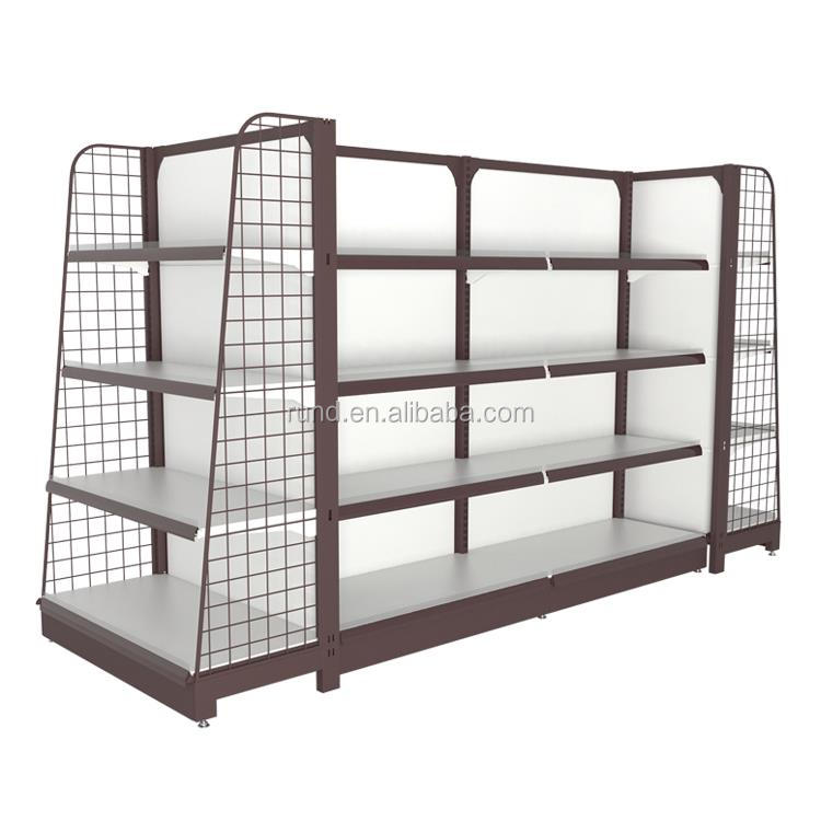 Hot Sale Gondola Shelving Supermarket Shelf Shop Display Shelf Metallic Light Duty History Customized StoreEstantes Comerciales