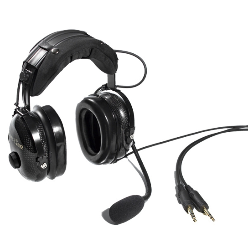 Noise Canceling Aviation Headset AG-1 with Dynamic Microphone and Tp-120 Tech