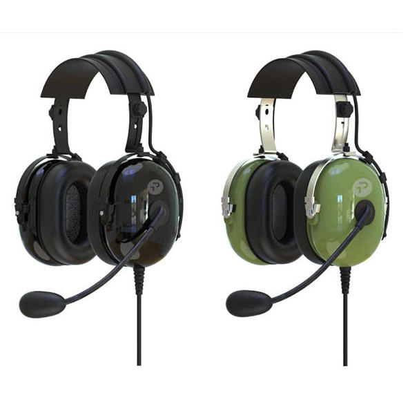 Light-Weight Dynamic Microphone Aviation Headset with 4pin Tp120 Plug