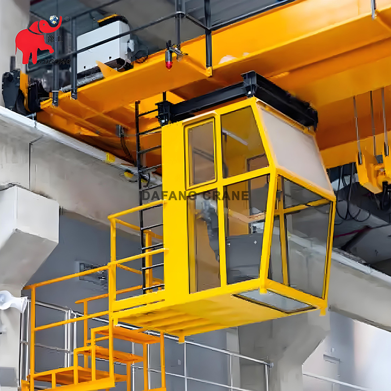 Advanced Design Overhead Crane Operator Cabin Ergonomic Layout Reinforced Structural Frame Impact Resistant Glass High Comfort User Friendly Controls Crane Cab