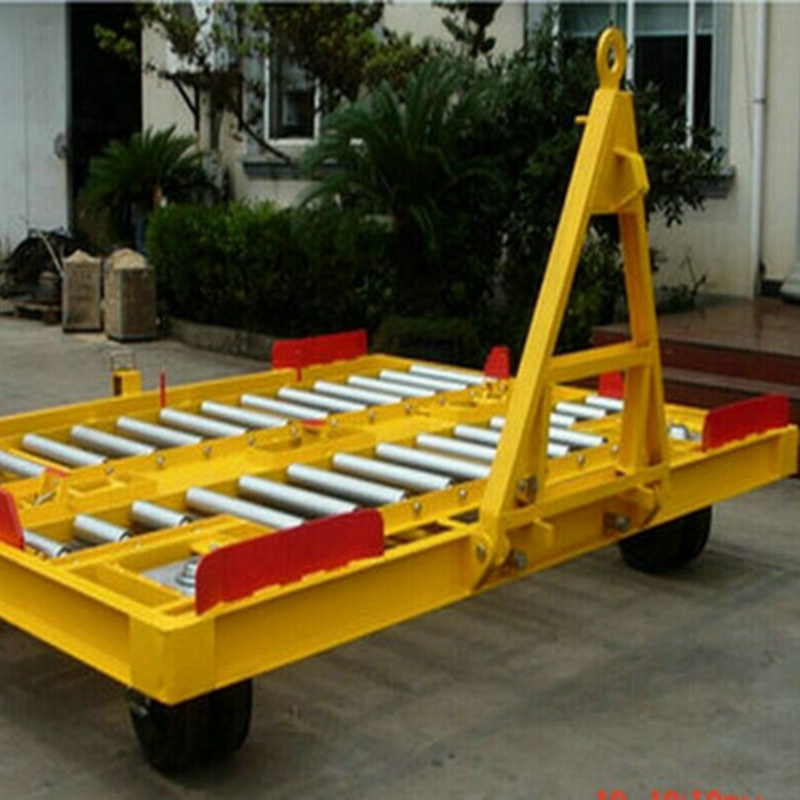 Aviation Pallet Container Dolly Trailer Aircraft Towing Trolley Airport Ground Supporting Equipment
