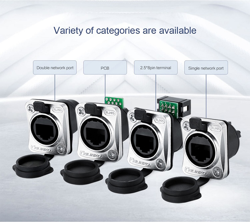 Yt-RJ45 Ethernet Network Adapter Waterproof Aviation Plug Data Transmission Cnlinko Electrical Connector