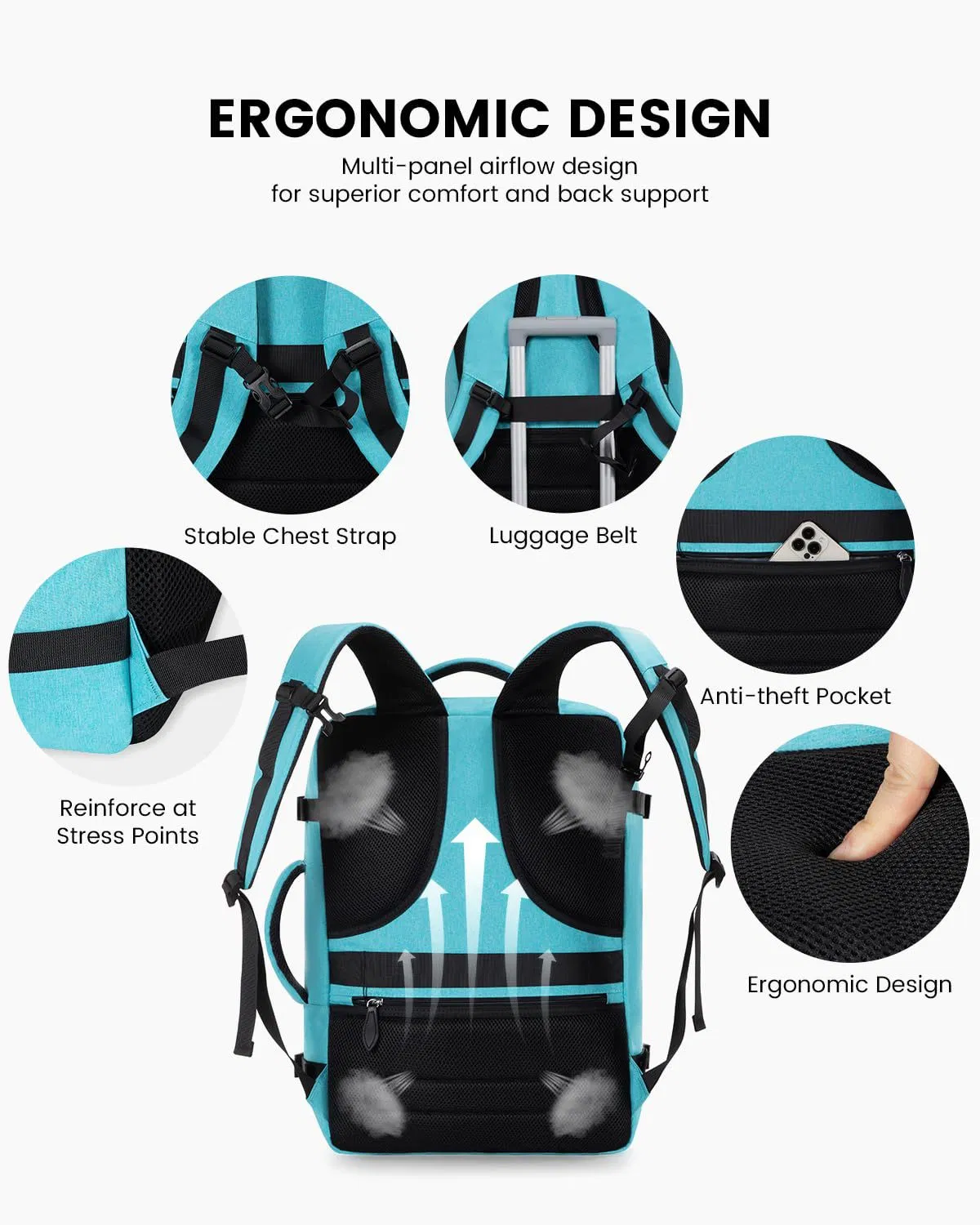 Wholesale Large Capacity Travel Backpack Flight Approved Bag