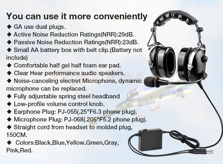 Aviation Headset View 6