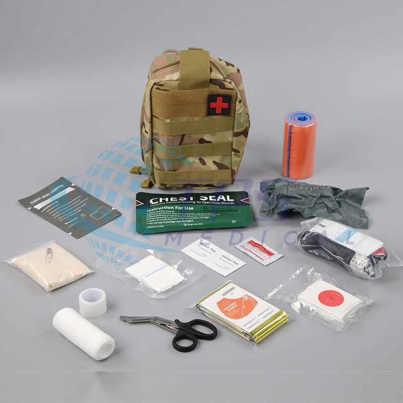 Direct Manufacturer Portable Multifunction Emergency Survival Tactical Individual First Aid Kit with CE ISO Sfda Mdma