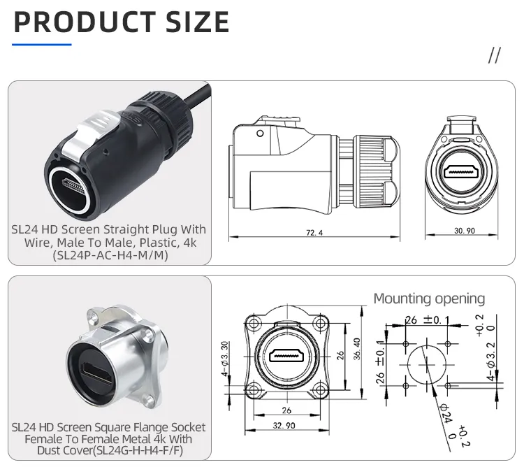 Waterproof Connector View