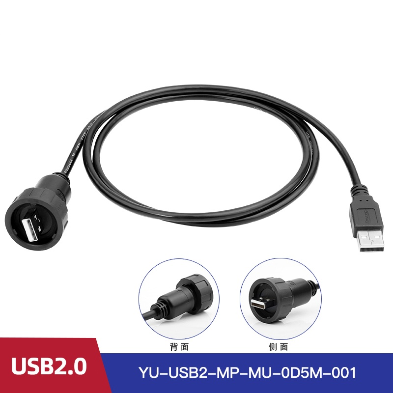 USB 3.0 Aviation Plug Socket Extension Cable Data Waterproof Cnlinko Yu-USB Connector