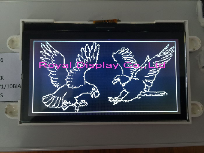 192*48 Graphic LCD Module with Backlight At0107 6h 12h Wide Temperature Industrial Display