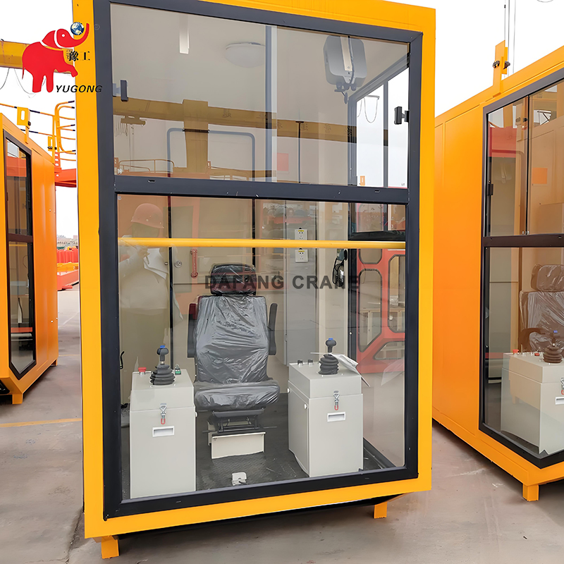 Advanced Design Overhead Crane Operator Cabin Ergonomic Layout Reinforced Structural Frame Impact Resistant Glass High Comfort User Friendly Controls Crane Cab