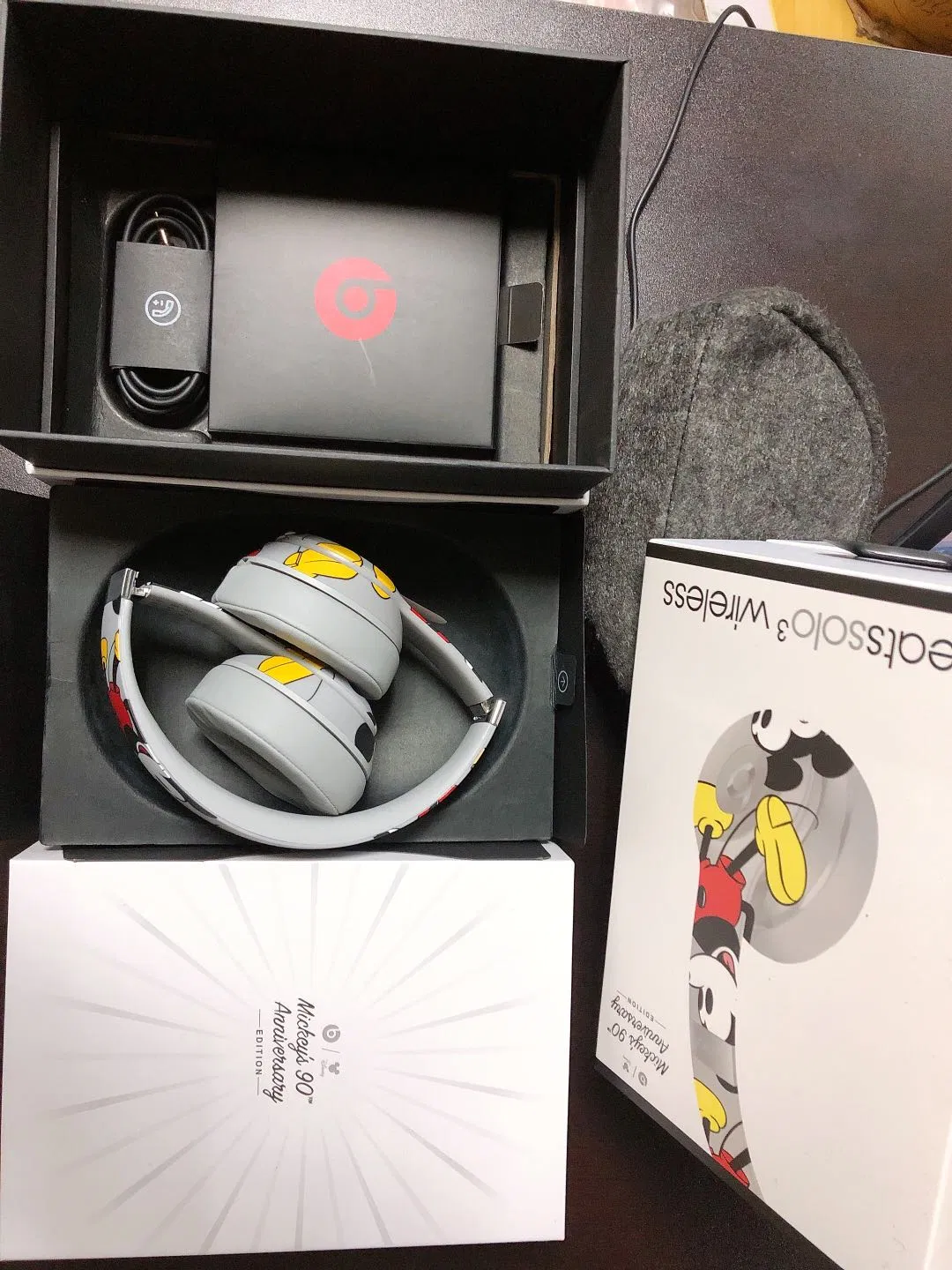 Original Wireless Bluetooth Headphone Hi-Fi Headset for Mickey Solo3 Wirelesss Earphone