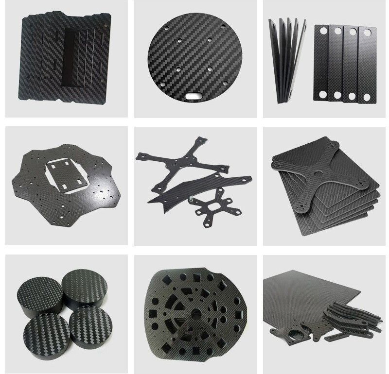 Matte Carbon Fibre Plate Aircraft