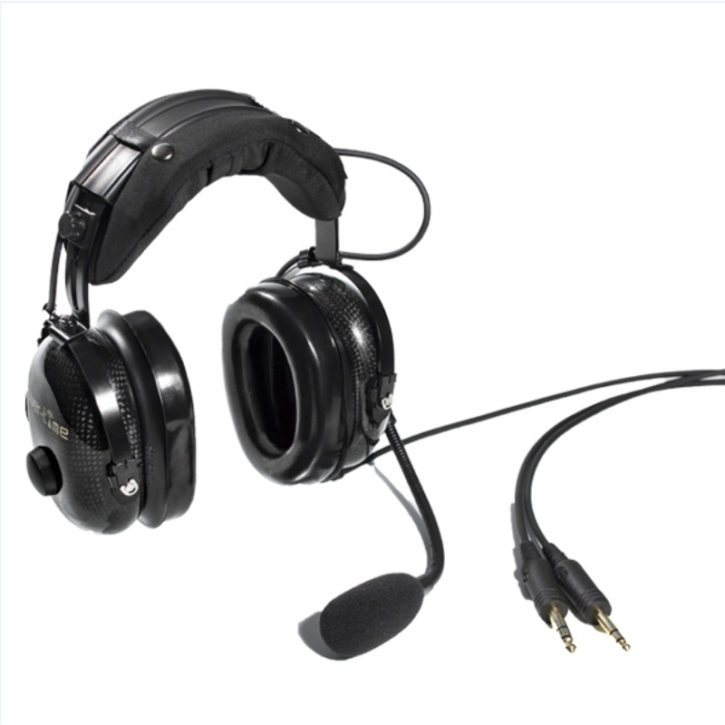 Noise Canceling Aviation Headset AG-1 with Dynamic Microphone and Tp-120 Tech