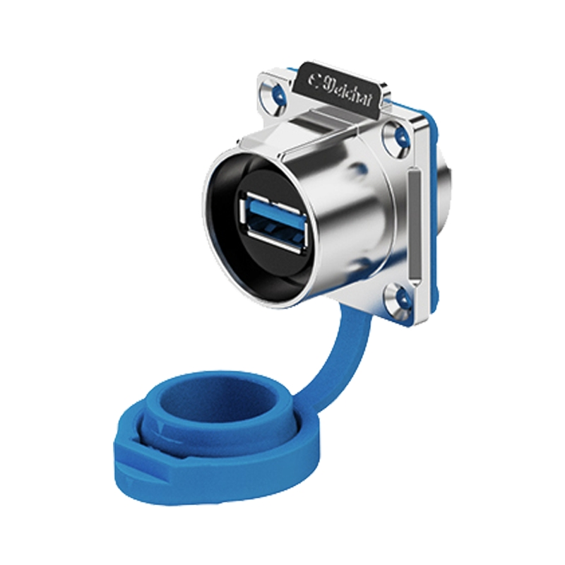 Wholesale Lp24 USB Data Connector 0.5m Wiring Length Plastic IP67 Waterproof Cable Male Female Plug Socket for Aviation